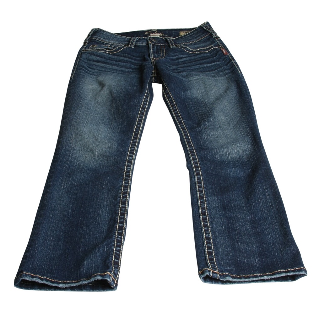 Silver Jeans Suki Capri Jeans Sz 26 (25"x25.5" Actual)